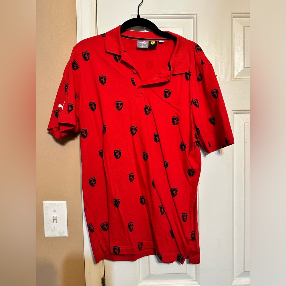 Men’s Red Puma Polo